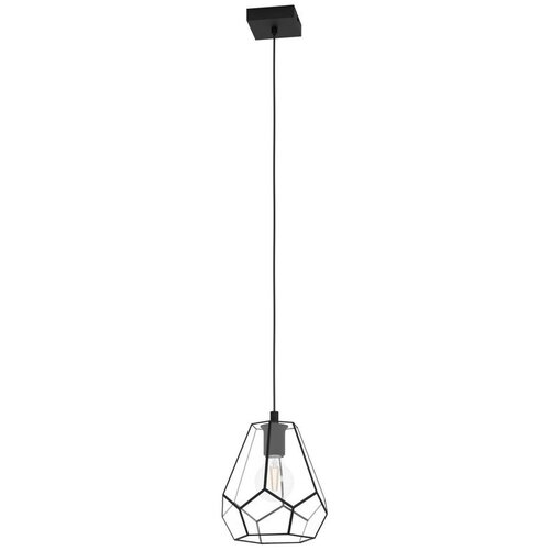 Eglo visilica Mardyke 43643, 1x E27, &amp;Oslash;23 cm, crna i prozirno staklo Slike
