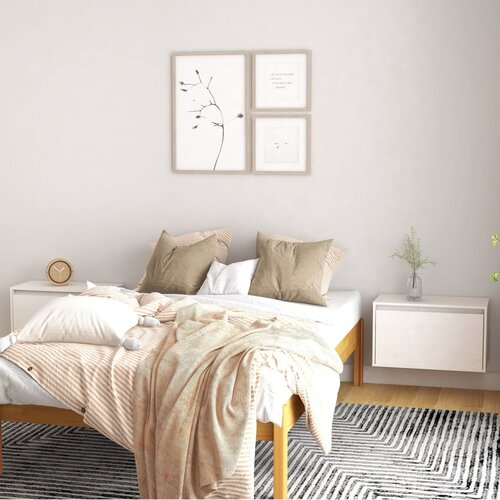 VidaXL Zidni ormarići 2 kom bijeli 60 x 30 x 35 cm od masivne borovine Slike
