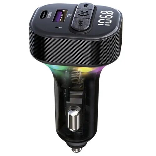 Kettz Yare FM Transmiter za kola 2u1, QC3.1 + Type-C, LED Slike