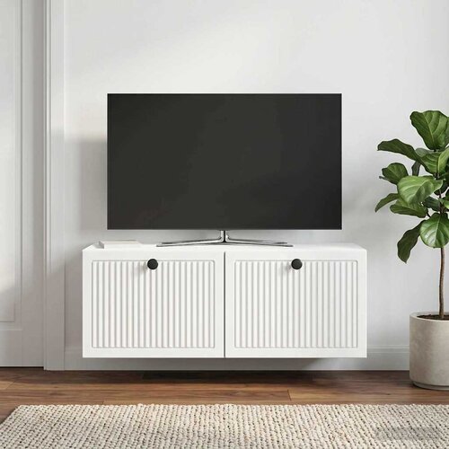 TV ormar za zid Bijela 78,5 x 31 x 30 cm Konstruirano drvo Cijene