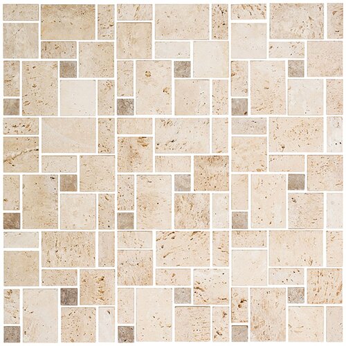 x Samolepilni mozaik Travertin SAM 4CM14 (30,5 x 30,5 cm, naravni kamen, mešana bež) Cene