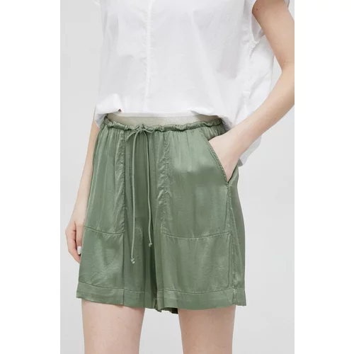 Deha Kratke hlače za žene, boja: zelena, s uzorkom, visoki struk