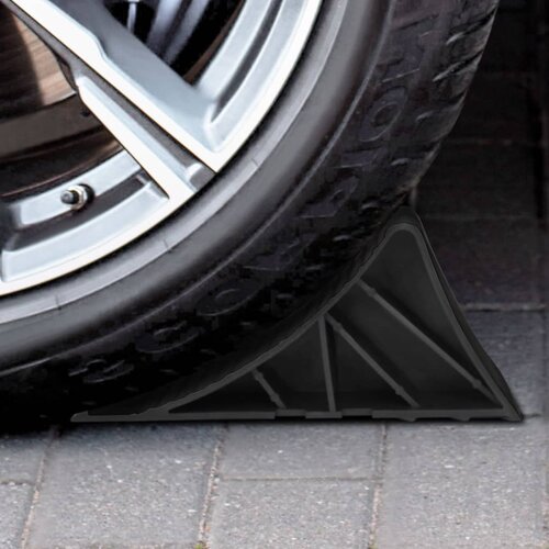 VidaXL Zagozde za kolesa 2 kosa 25x10x11,5 cm plastika Slike