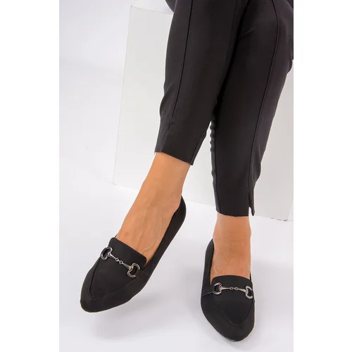 Fox Shoes Women's Black Flat Shoes