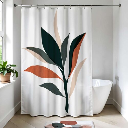 Tendance zavjesa za kadu 180x200cm poliester, bukolisch Slike