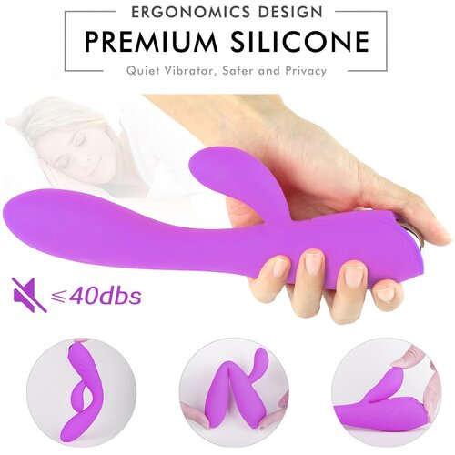 Sex HD Muses - Vodoodporni ogrevani vibrator z možnostjo polnjenja (vijolična) Slike