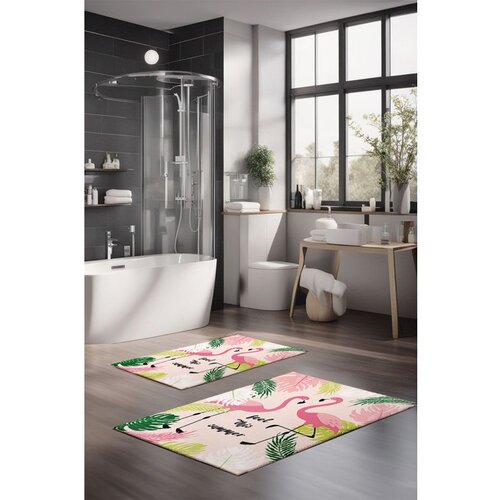  CT-5318 multicolor bathmat set (2 pieces) Cene