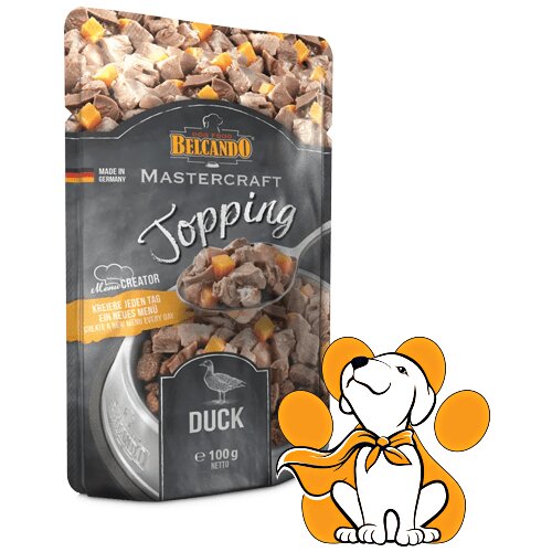 Belcando mastercraft Topping Duck, 100g, Super Premium Vlažna Hrana Za Pse Slike