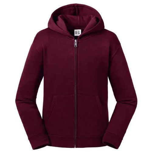 RUSSELL Burgundy children's sweatshirt with hood and zipper Authentic