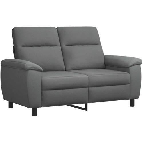  Set sofe 2 pcs Tamnosiva Tkanina - Tamnosiva 1-Sjedalo + 2-Sjedalo (120 cm) Slike