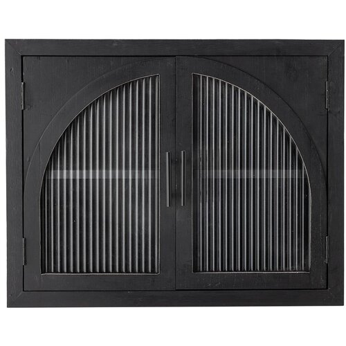 Bloomingville Crna viseća vitrina od masivne jele 62x49x23 cm Lario – Cijene