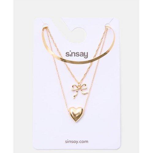 Sinsay Ogrlice s ma&scaron;nicom i srcem 3 pack Cijene