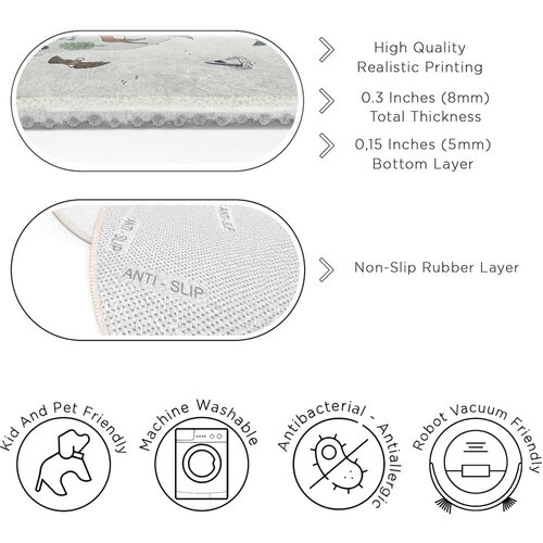 Mila Home Pralna otro&amp;scaron;ka igralna preproga &amp;oslash;80 cm Big World &amp;ndash; Slike