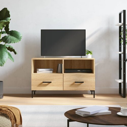 VidaXL TV ormarić boja hrasta 80 x 36 x 50 cm od konstruiranog drva Slike