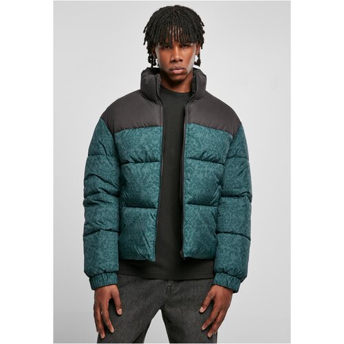 UC Men AOP Retro Puffer Jacket bottlegreen damast aop Slike