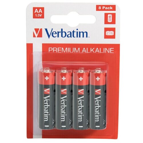 Verbatim ALKALNE BATERIJE AA-LR6 (LR06) 49503-BLISTER OD 8 BATERIJA Cene