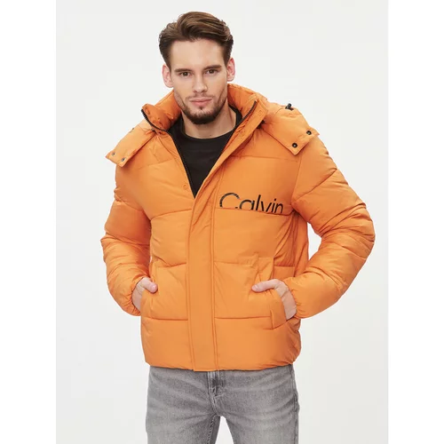 Calvin Klein Jeans Puhovka Essentials J30J323708 Oranžna Regular Fit