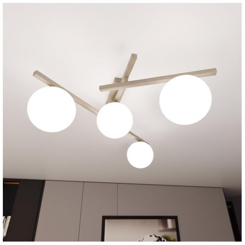  Stropna svetiljka SMART 4xE14/10W/230V bež/bela Slike