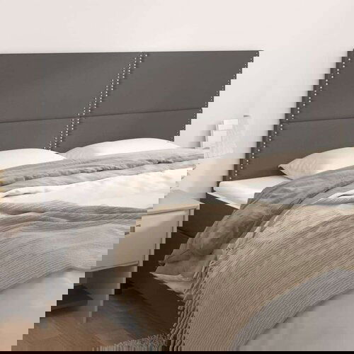  Uzglavlje 4 kom sivi 90x5x78/88 cm od umjetne kože Cene