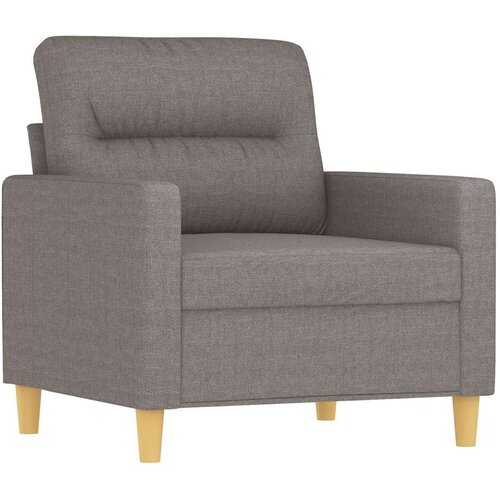  4-dijelni set sofa s jastucima smeđesivi od tkanine Slike