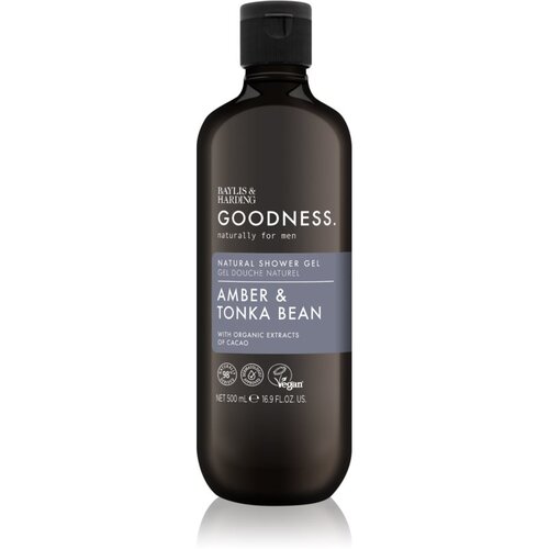 Baylis & Harding Goodness Amber & Tonka Bean gel za prhanje za moške 500 ml Cene