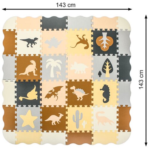  Pjenasta puzzle podloga/ ogradica za igru 36 elemenata dinosauri Slike