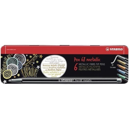 Stabilo Pisala Pen 68 Fineliner metallic, komplet 6 kosov Cene