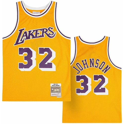 Mitchell And Ness Magic Johnson 32 Los Angeles Lakers 1984-85 Mitchell & Ness Home Swingman dres
