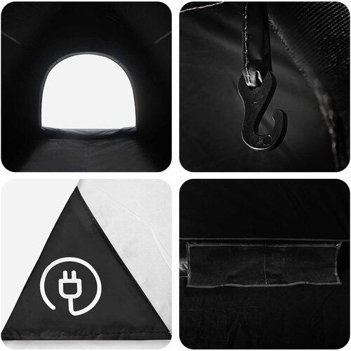  &amp;scaron;ator s krovom Bijeli Blackout 275 x 215 x 125 cm Slike