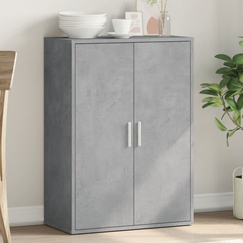 vidaXL Komoda betonsko siva 60x31x84 cm inženirski les Cene