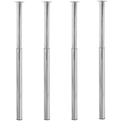  Teleskopske noge za mizo 4 kosi kromirane 710-1100 mm Cene