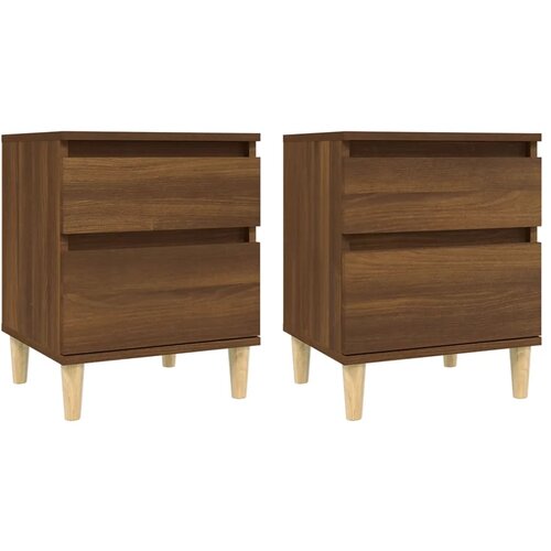 Maison Chic Dvo delni komplet Nočne omarice - Nočne mize Rjav hrast 40x35x50 cm, (21689387) Cene
