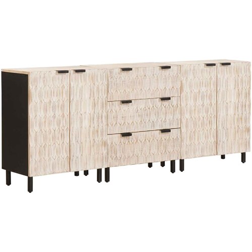  Kreveta 3 pcs Fin&scaron; bijelog pranja 180 x 33 x 75 cm Cijene