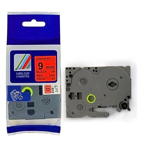  Kompatibilna brother p-touch TZ2-421 traka crna slova na crvenoj traci širina: 9mm Cene