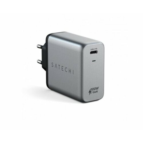 Satechi 100W usb-c pd wall charger gallium nitride (gan) charging - space grey Cene