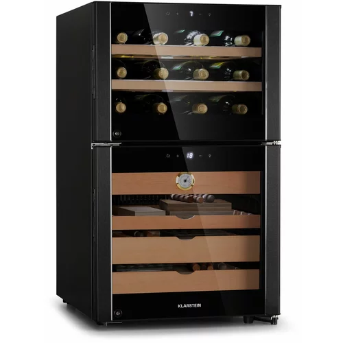 Klarstein El Dorado 108, humidor i hladnjak za vino, ekran osjetljiv na dodir, 108L, LED