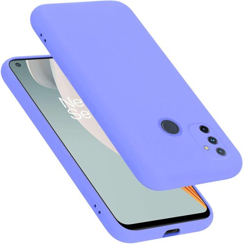 Cadorabo Ohi&scaron;je je združljivo z OnePlus Nord N100 in tekoča svetlo vijolična - Za&scaron;čitni ovitek iz prožnega silikona TPU, (20860454) Cene