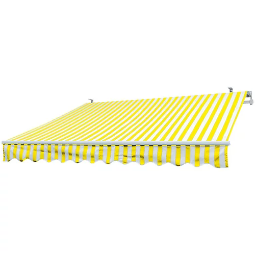 SUNFUN zglobna tenda (žuto-bijele boje, širina: 3 m, izvlačenje: 2 m)