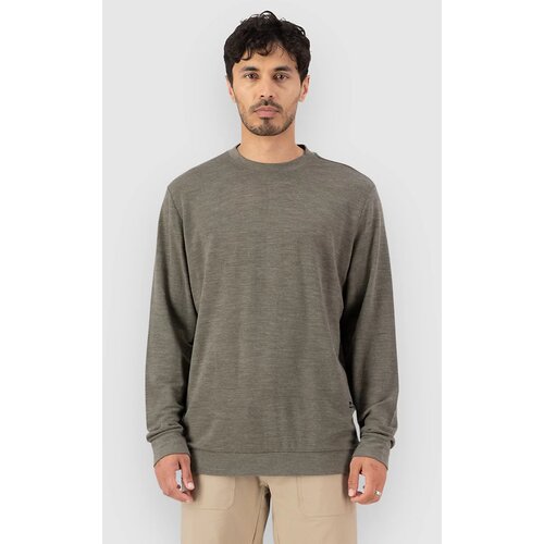 Mons Royale Horizon Merino Crew Pulover dark olive Cene