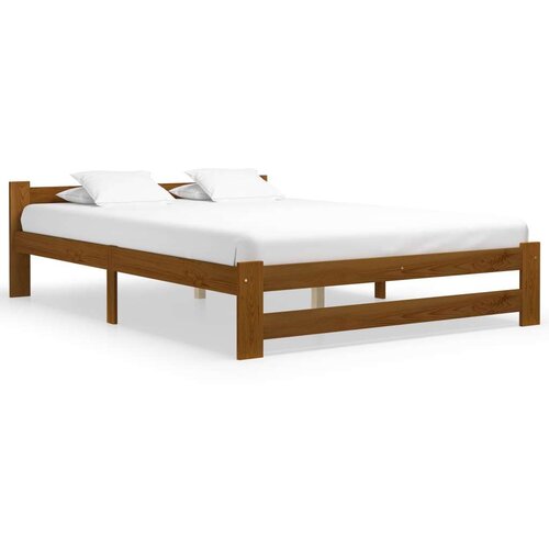  Za krevet od masivne borovine boja meda 140 x 200 cm Slike