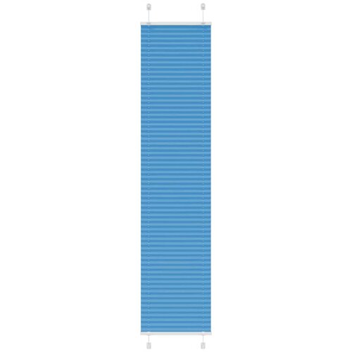 vidaXL Plisirana senčila modra 50x200 cm, širina blaga 49,4 cm, poliester, (5000297771) Cene