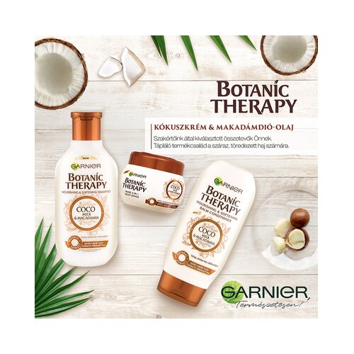 Garnier botanic therapy coco &amp;amp; macadamia hranjivi i njegujući &amp;scaron;ampon za regeneraciju kose 400 ml za žene Slike