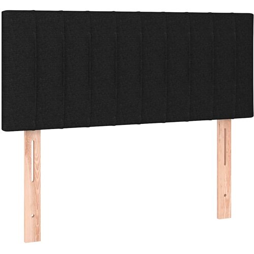  box spring s madracem LED crni 90x200 cm od tkanine Slike