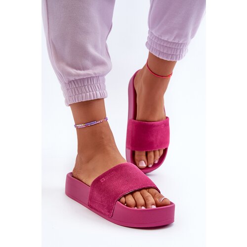 Big Star Women&amp;#039;s Platform Suede Slippers Slike