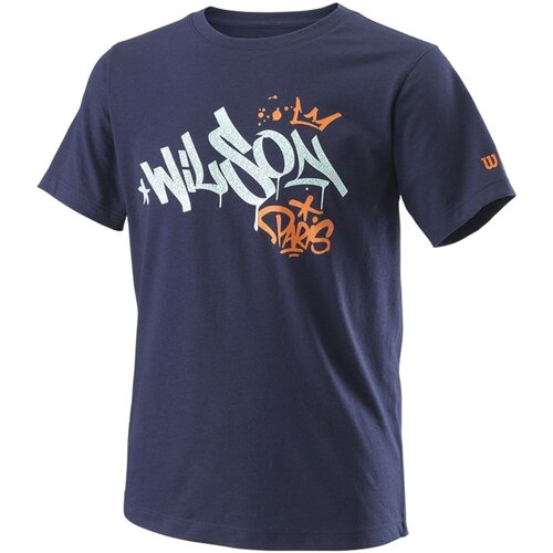 Wilson Majice s kratkimi rokavi Paris Hope Tech Youth Tee Modra Cene