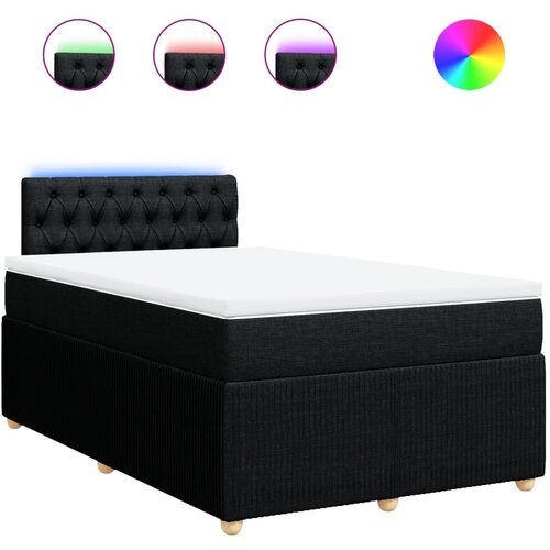 Maison Chic Box spring postelja - Vzmetna postelja z vzmetnico črna 120x190 cm blago SL17125, (21882498) Cene