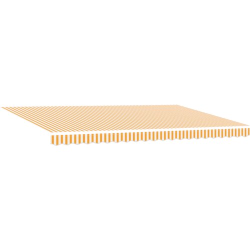 vidaXL Ročna Retraktibilna Tenda Oranžna in Bela 500x300 cm Cene