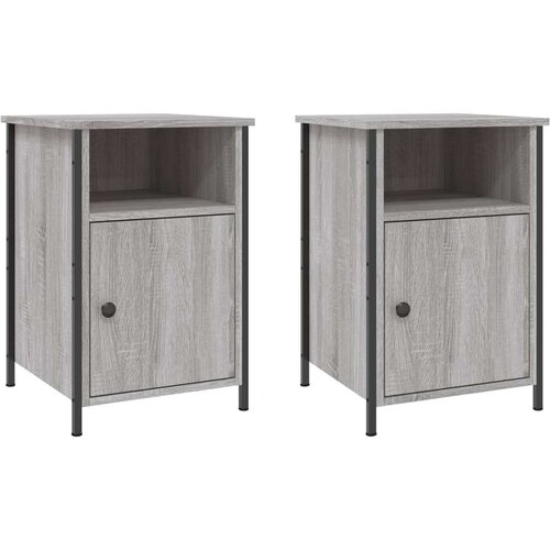 VidaXL Noćni ormarići 2 kom boja hrasta 40x42x60 cm konstruirano drvo Slike