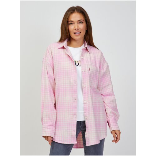 Levi&amp;#039;s Levi&amp;amp;#39;s Pink Women&amp;amp;#39;s Plaid Oversize Shirt Levi&amp;amp;#39;s&amp;reg; Nola - Women Slike