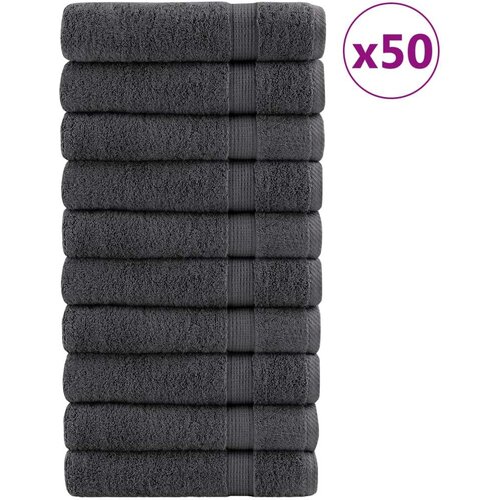  Ručnici za ruke SOLUND 50 kom antracit 50 x 100 cm 600 gsm Cijene